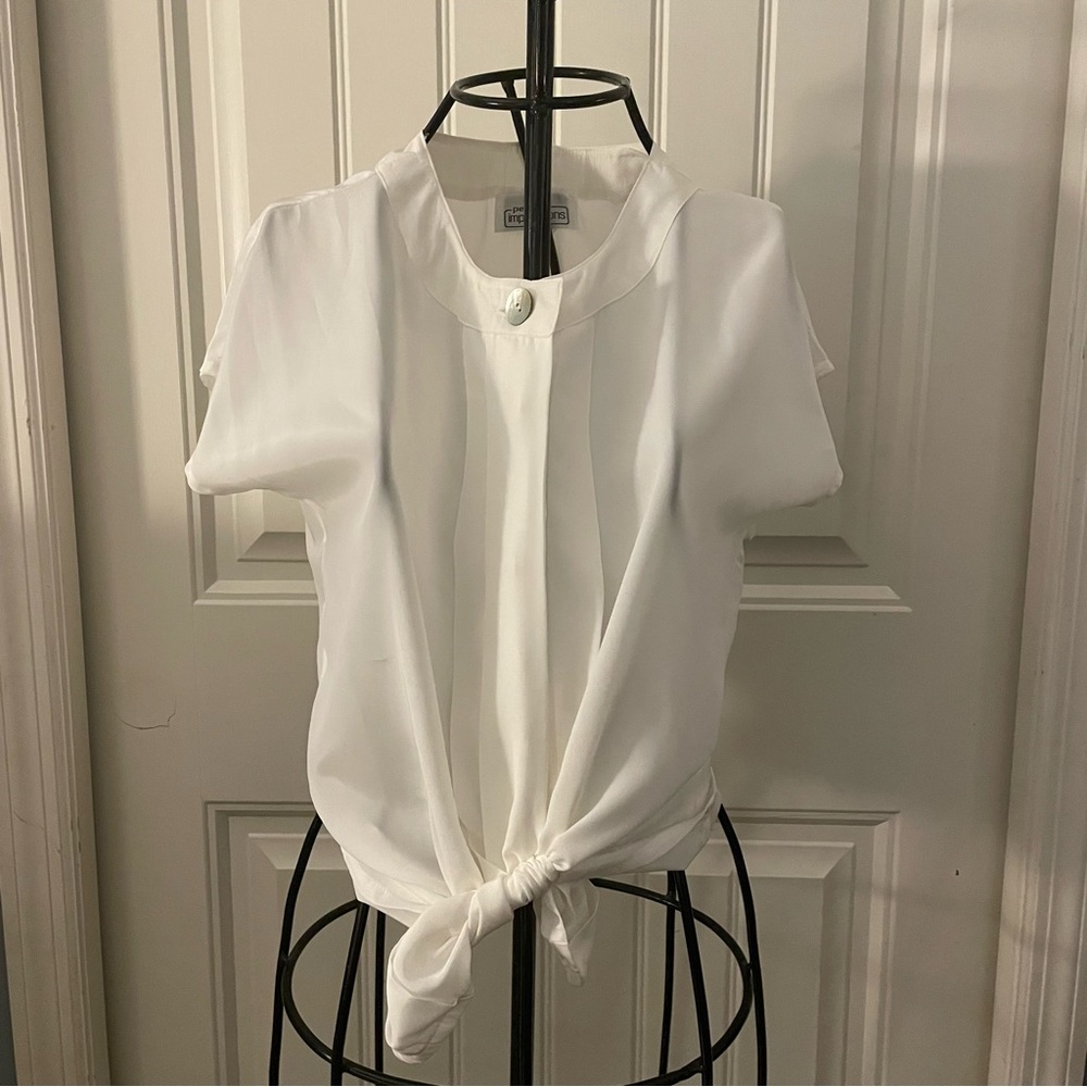 Perfect vintage white blouse-size 6